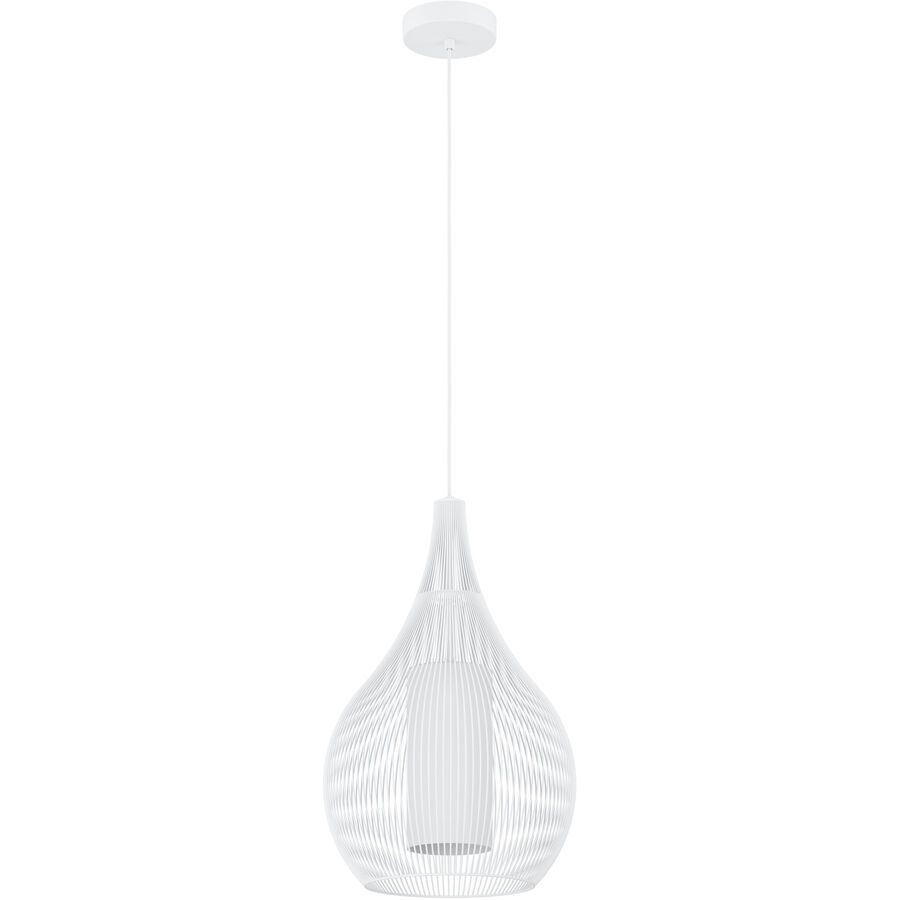 Eglo Pendellampe Razoni 1 Weiss Stahl 110 cm - Pendellampe