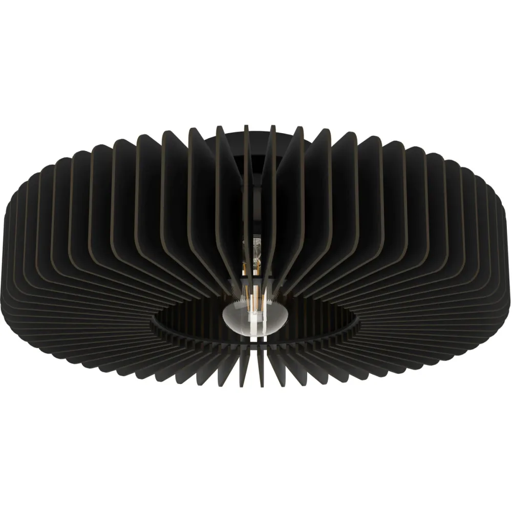Eglo Deckenlampe Palombaia Schwarz Stahl 17.5 cm - Deckenlampe