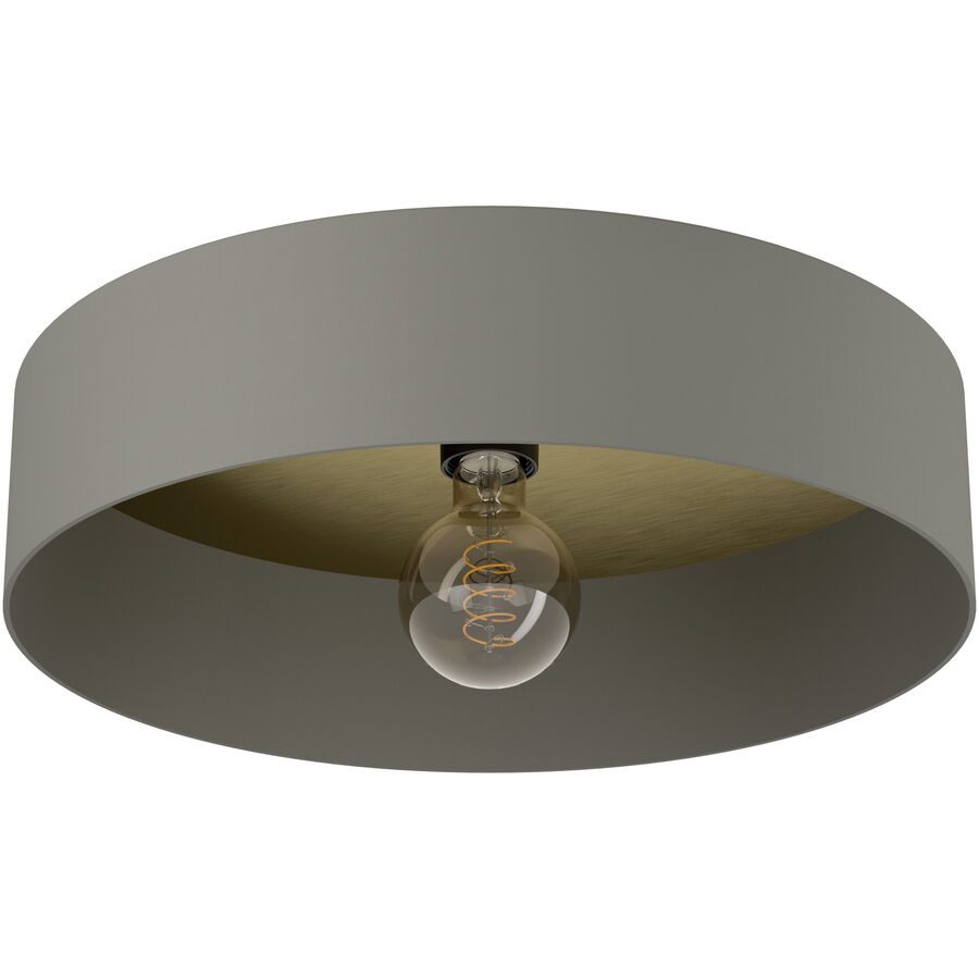 Eglo Deckenlampe Duaia Grau Stahl 16 cm - Farbe: kieselgrau - Deckenlampe