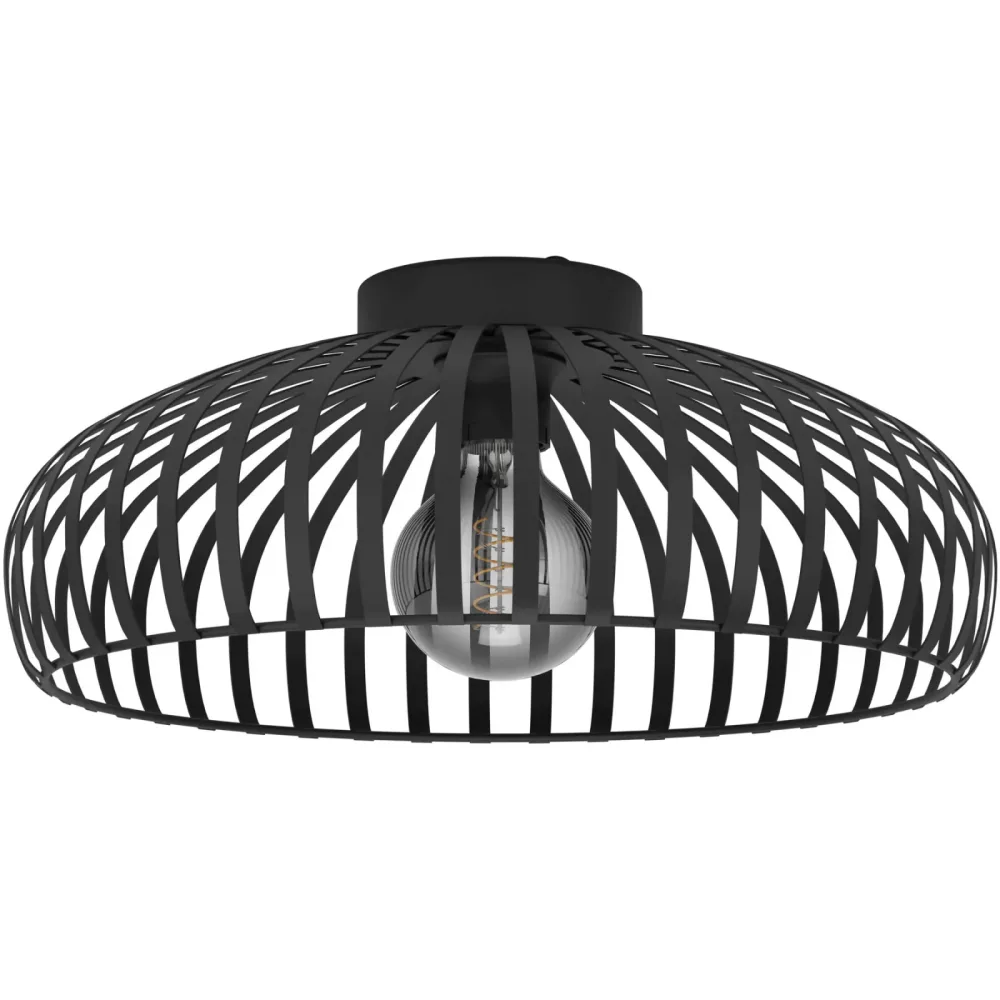 Eglo Deckenlampe Mogano 3 Schwarz Stahl 18 cm - Deckenlampe