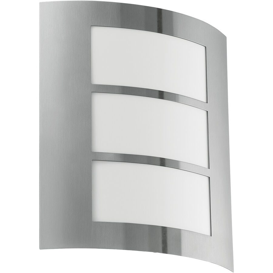 Eglo Wandlampe aussen City Edelstahl Edelstahl 26 cm - Wandlampe aussen