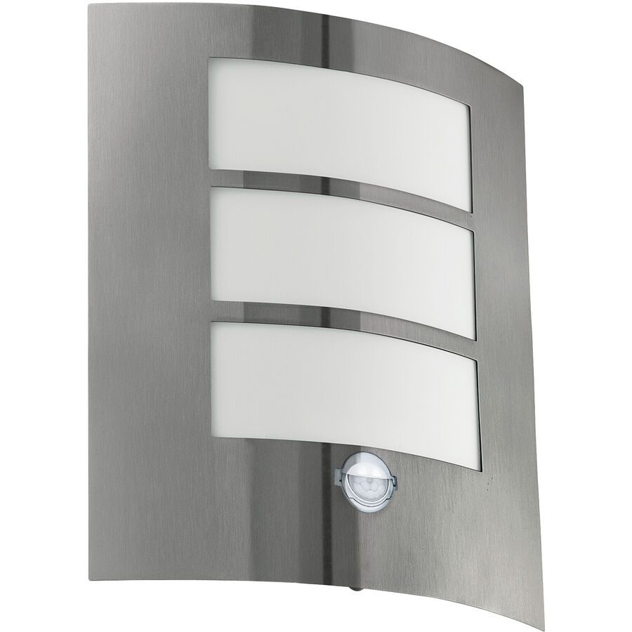 Eglo Wandlampe aussen City Edelstahl Edelstahl 26 cm - Wandlampe aussen