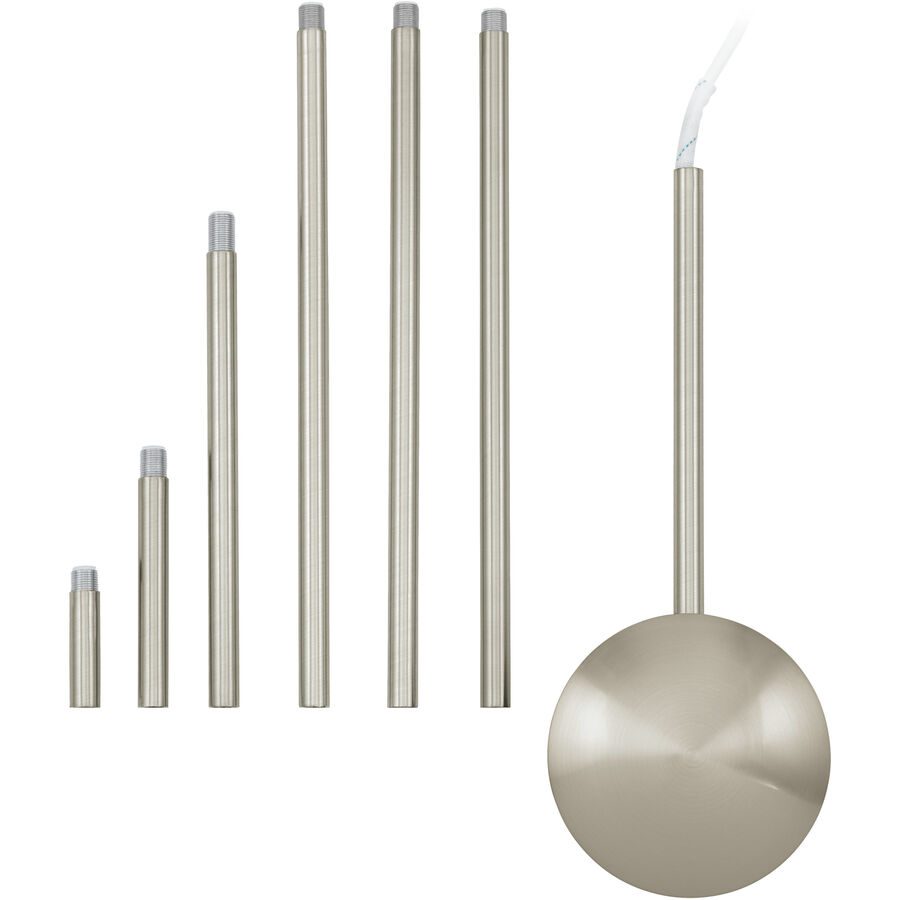 Eglo Kabelkanal Extention Grau Stahl 157 cm - Farbe: Nickel matt - Kabelkanal