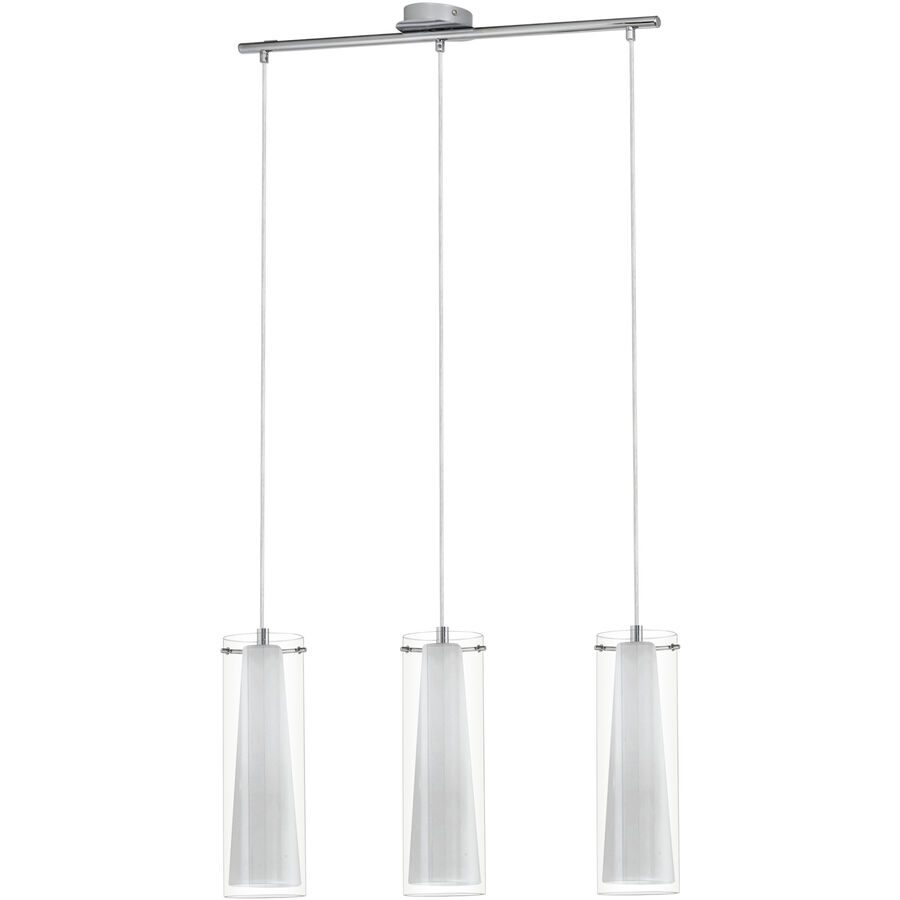 Eglo Pendellampe Pinto Grau Stahl 110 cm - Farbe: chrom - Pendellampe