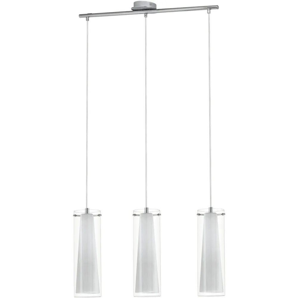 Eglo Pendellampe Pinto Grau Stahl 110 cm - Farbe: chrom - Pendellampe