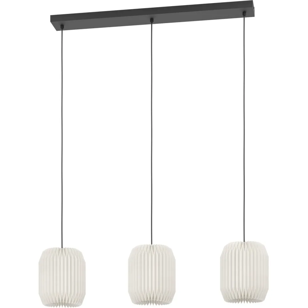 Eglo Pendellampe Belgrave Schwarz Stahl 18 cm 110 cm - Pendellampe