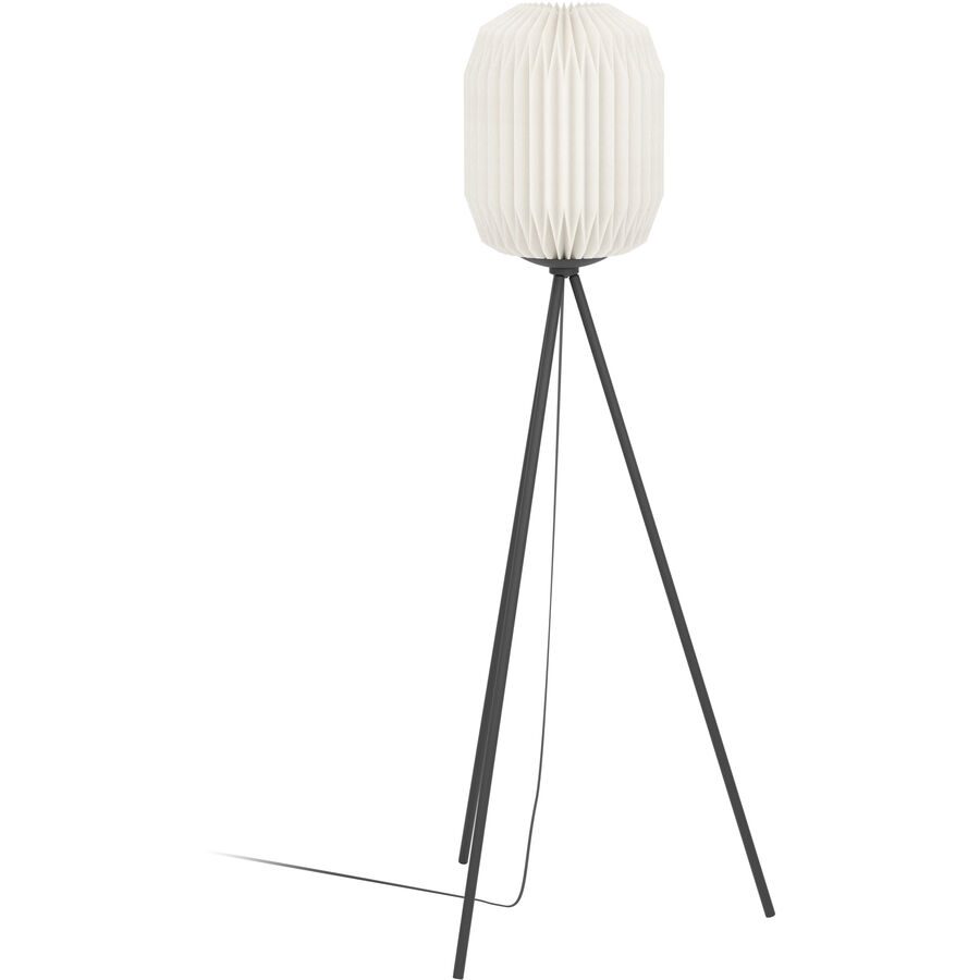 Eglo Stehlampe Belgrave Schwarz Stahl 141.5 cm - Stehlampe