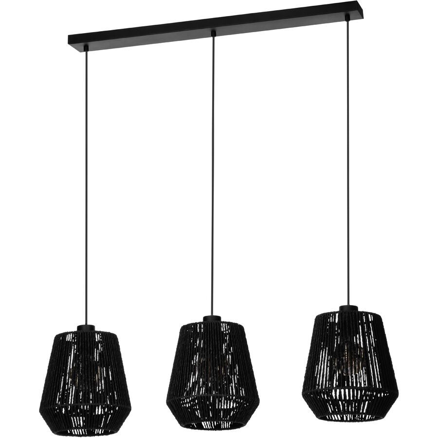 Eglo Pendellampe Persley Schwarz Stahl 22 cm 110 cm - Pendellampe