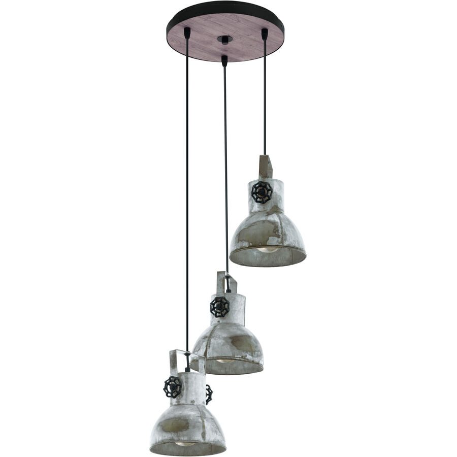 Eglo Pendellampe Barnstaple Stahl/Holz 150 cm - Farbe: Patina - Material: Holz/Stahl - Pendellampe