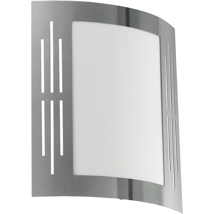 Eglo Wandlampe aussen City Edelstahl Edelstahl 26 cm - Wandlampe aussen
