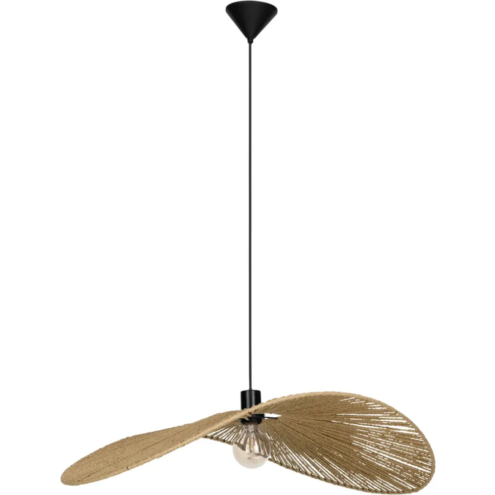 Eglo Pendellampe Siruela Schwarz Stahl 60 cm 110 cm - Pendellampe