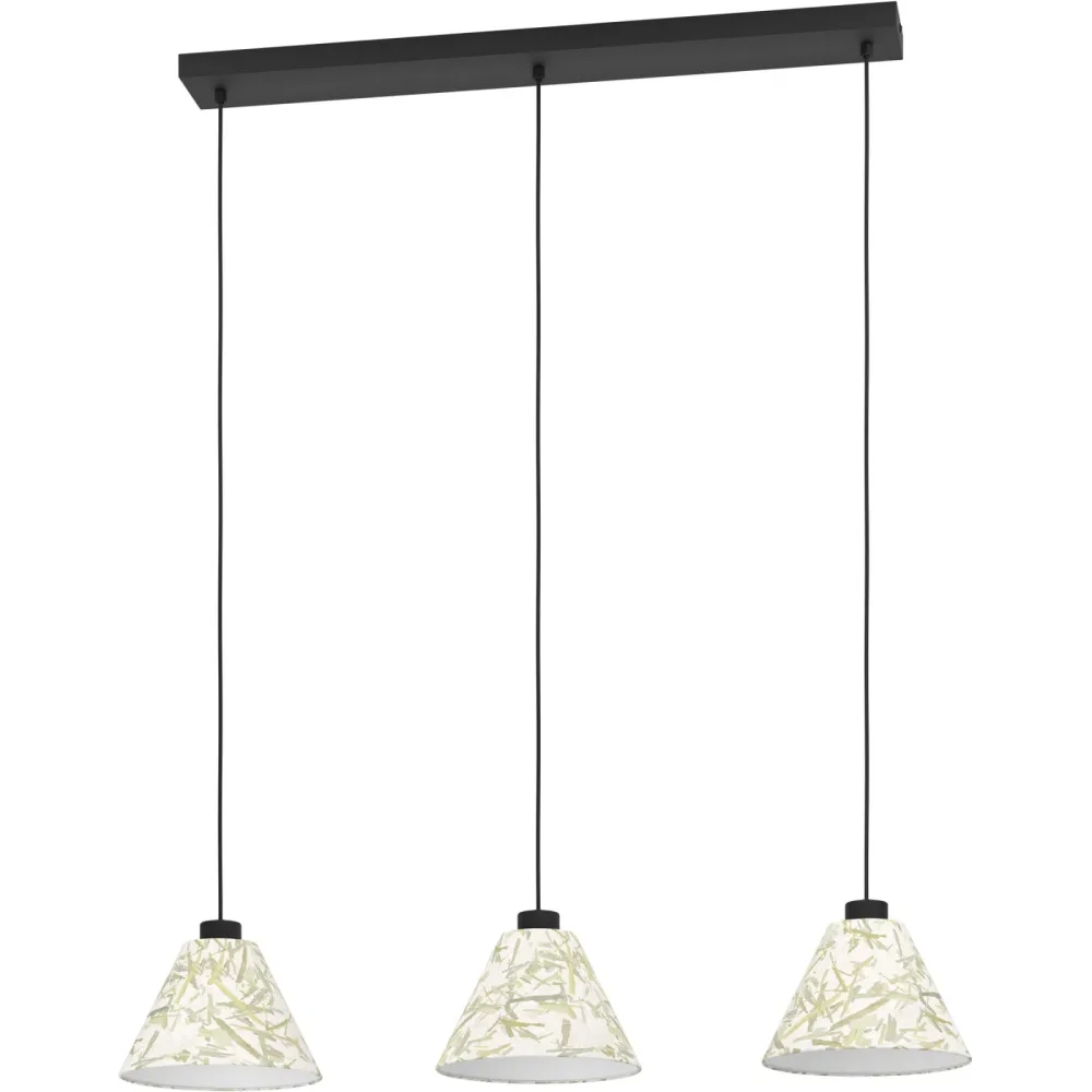 Eglo Pendellampe Oxpark Schwarz Stahl 22 cm 110 cm - Pendellampe