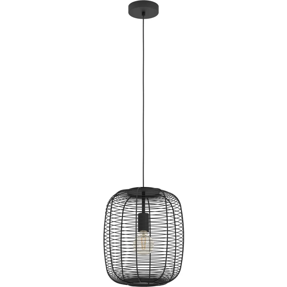 Eglo Pendellampe Rinroe Schwarz Stahl 110 cm - Pendellampe