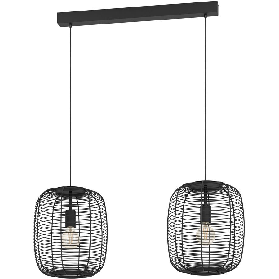Eglo Pendellampe Rinroe Schwarz Stahl 32.5 cm 110 cm - Pendellampe