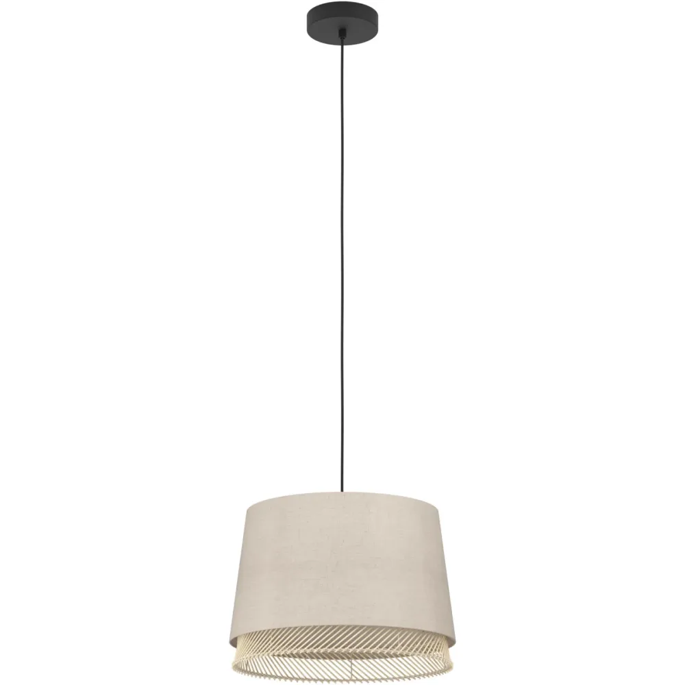 Eglo Pendellampe Tabley Schwarz Stahl 110 cm - Pendellampe