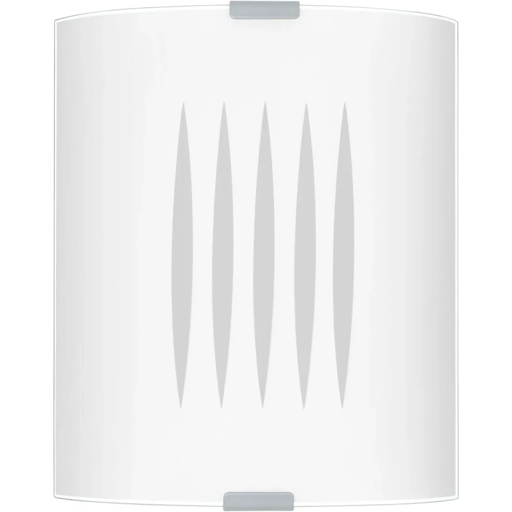 Eglo Deckenlampe Grafik Grau/Weiss Stahl 21 cm - Farbe: weiss/grau - Deckenlampe