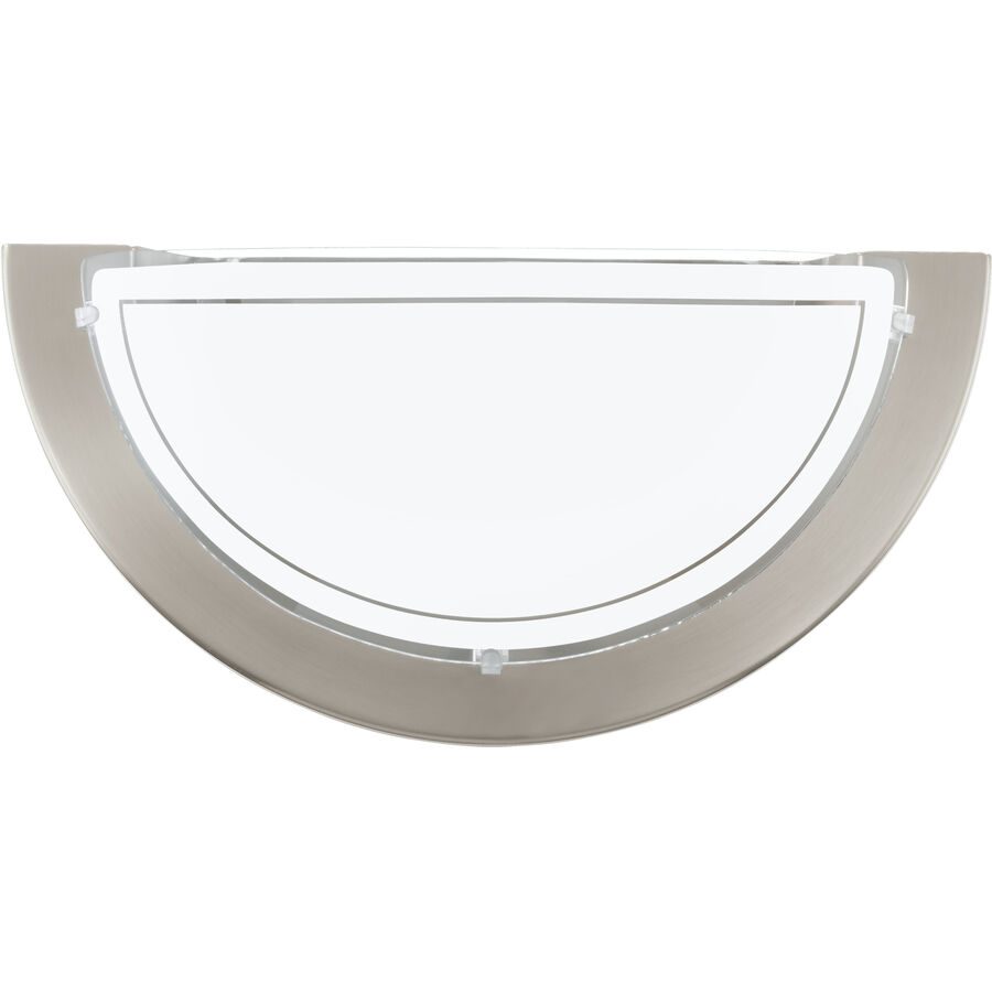 Eglo Wandlampe Planet 1 Grau Stahl 14.5 cm - Farbe: Nickel matt - Wandlampe
