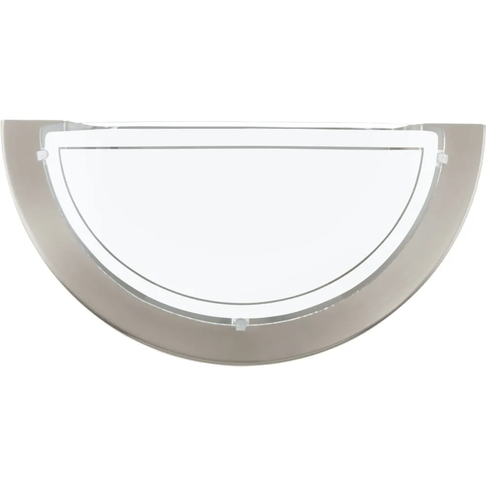 Eglo Wandlampe Planet 1 Grau Stahl 14.5 cm - Farbe: Nickel matt - Wandlampe