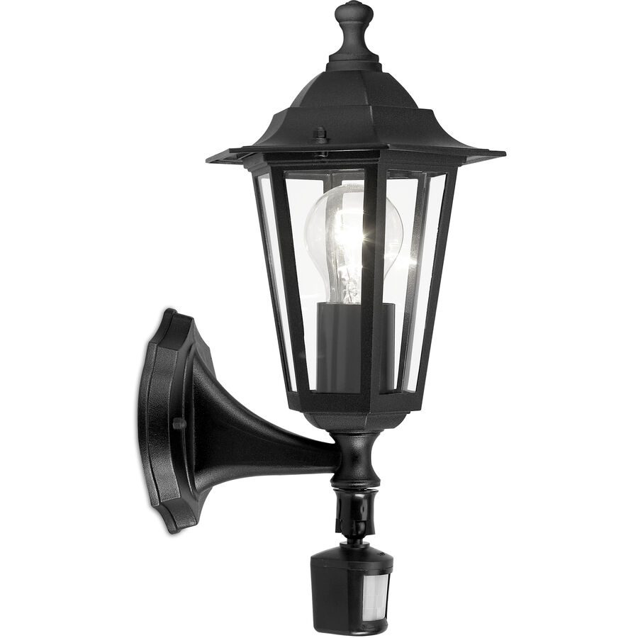Eglo Wandlampe aussen Laterna 4 Schwarz Aluminium 36 cm - Material: Aluguss - Wandlampe aussen