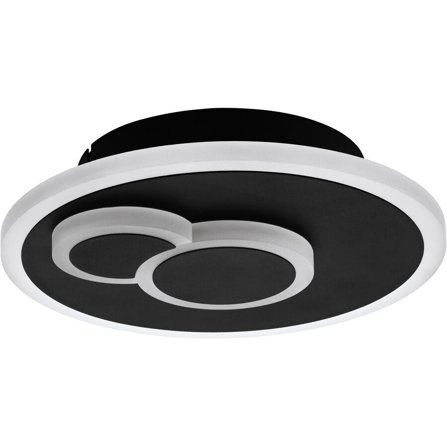 Eglo Deckenlampe Cadegal Schwarz Stahl 5 cm - LED - Lichtfarbe: Helles Neutralweiss - Deckenlampe- LED Energiesparlampe
