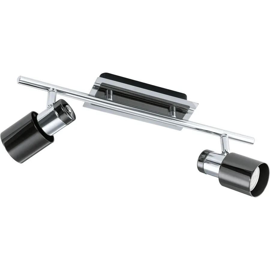 Eglo Spot Davida 1 Schwarz Stahl 7 cm - Farbe: Nickel/schwarz - Spot