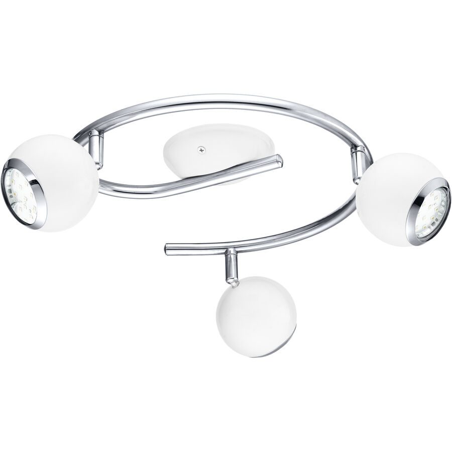 Eglo Spot Bimeda Weiss/Grau Stahl 34.5 cm - Farbe: weiss/chrom - Lichtfarbe: Warmweiss - Spot