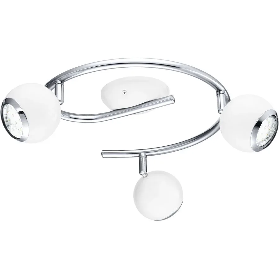 Eglo Spot Bimeda Weiss/Grau Stahl 34.5 cm - Farbe: weiss/chrom - Lichtfarbe: Warmweiss - Spot