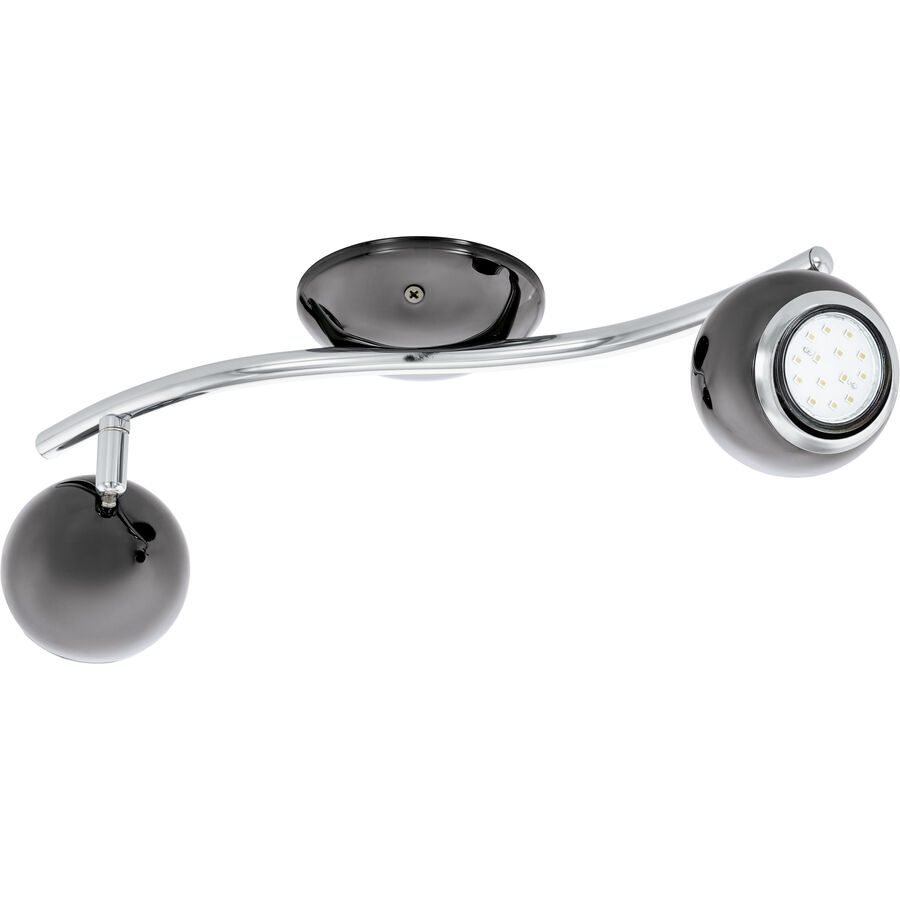 Eglo Spot Bimeda Grau Stahl 10 cm - Farbe: Nickel - Lichtfarbe: Warmweiss - Spot