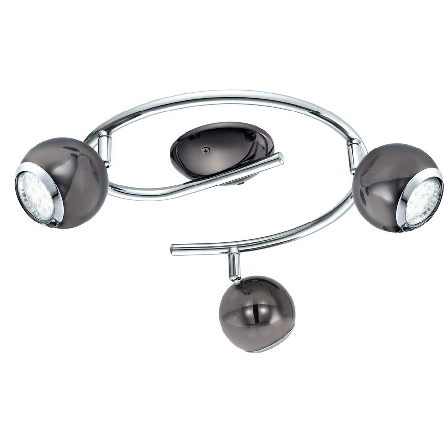Eglo Spot Bimeda Grau Stahl 34.5 cm - Farbe: Nickel - Lichtfarbe: Warmweiss - Spot
