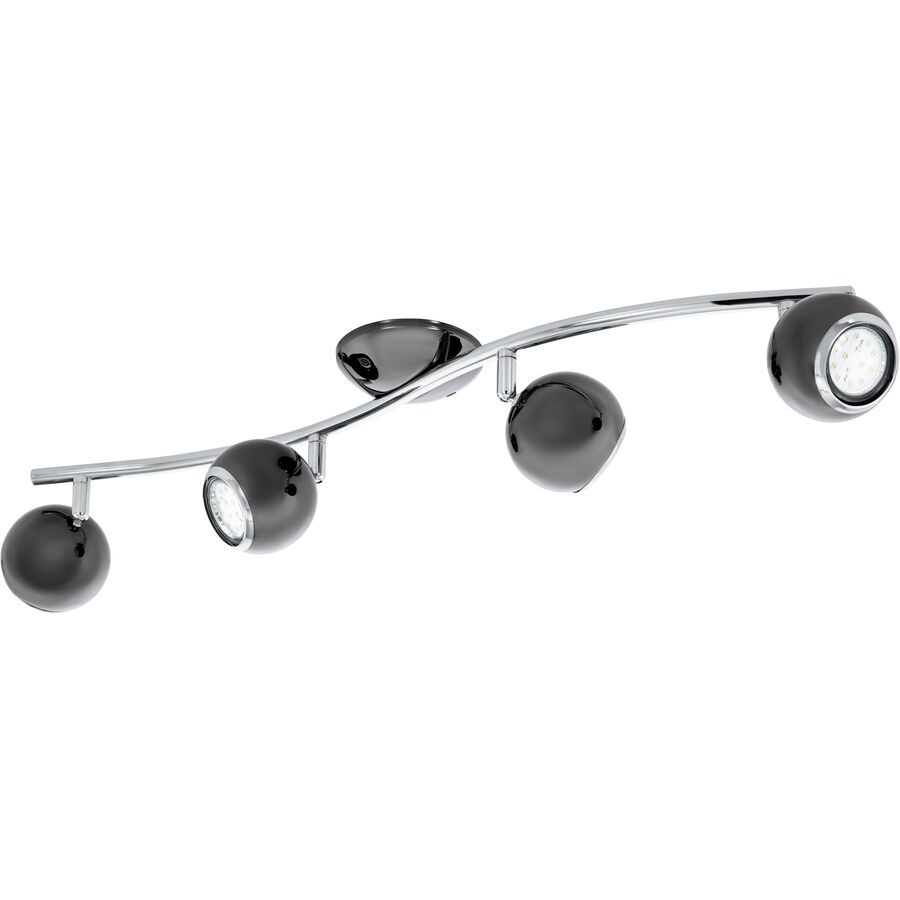 Eglo Spot Bimeda Grau Stahl 10 cm - Farbe: Nickel - Lichtfarbe: Warmweiss - Spot