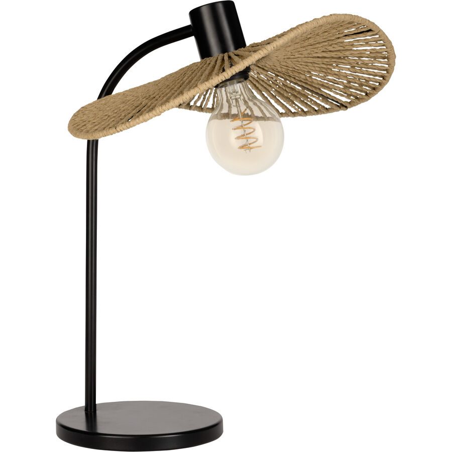 Eglo Tischlampe Siruela Schwarz Stahl 36.5 cm 46.5 cm - Tischlampe