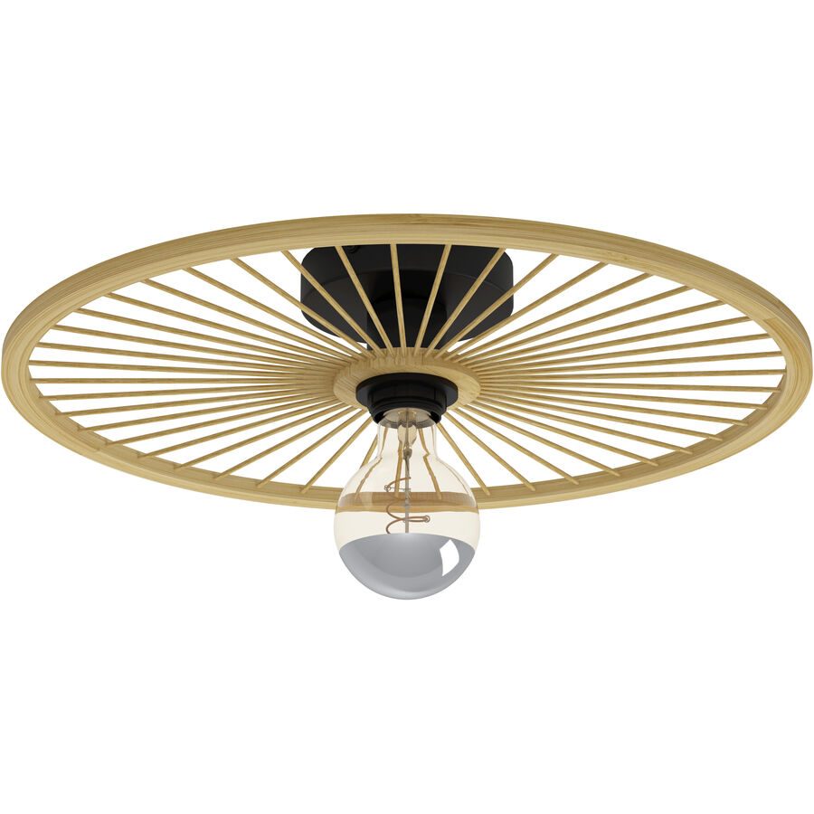 Eglo Deckenlampe Leominster Schwarz Stahl 9 cm - Deckenlampe