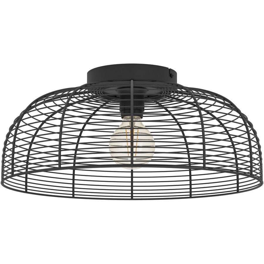 Eglo Deckenlampe Rinroe Schwarz Stahl 20 cm - Deckenlampe