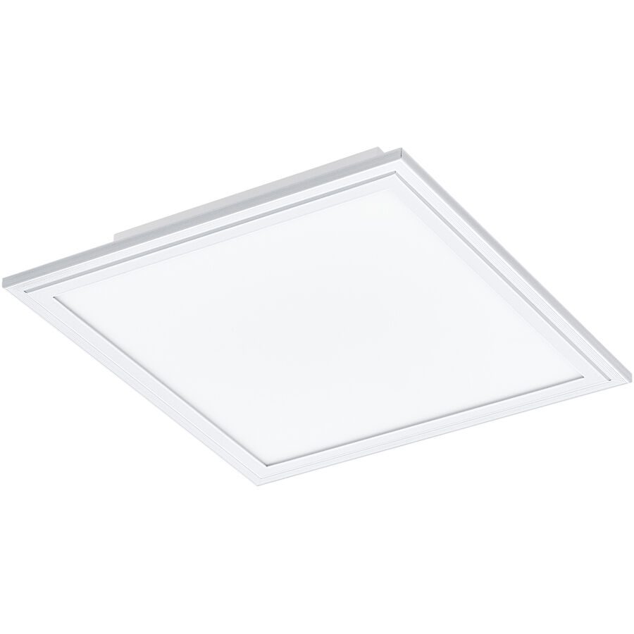 Eglo Deckenlampe Salobrena 1 Weiss Aluminium/Stahl 30 cm 5 cm - LED - Lichtfarbe: Helles Neutralweiss - Deckenlampe- LED Energiesparlampe