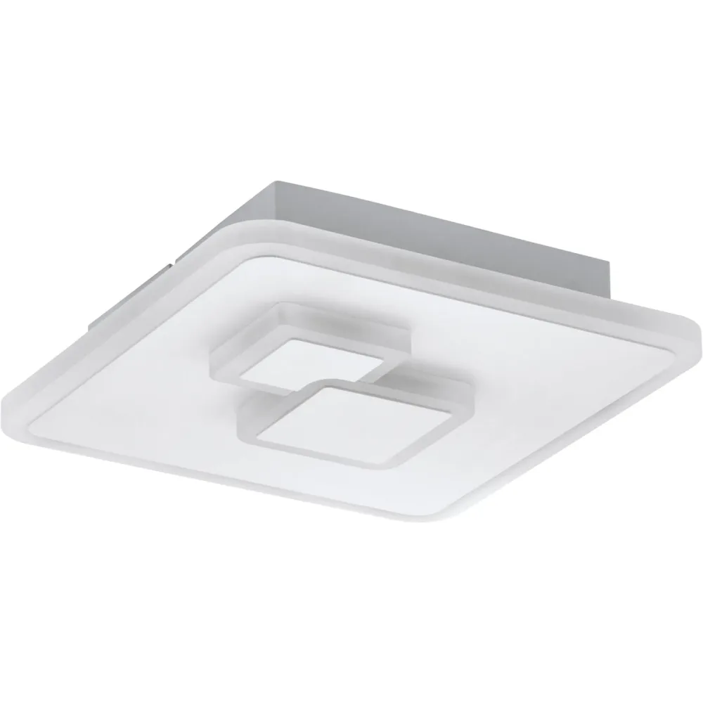 Eglo Deckenlampe Cadegal Weiss Stahl 20 cm 5 cm - LED - Lichtfarbe: Helles Neutralweiss - Deckenlampe- LED Energiesparlampe