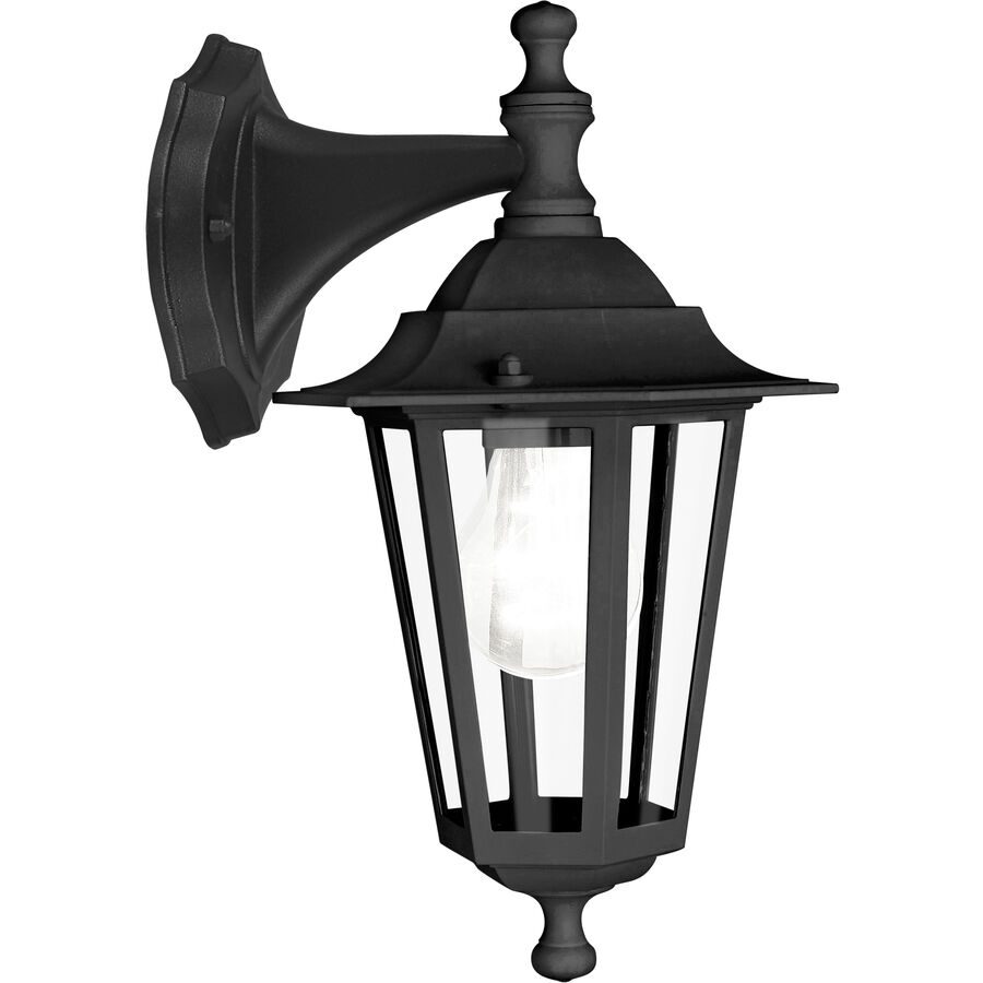 Eglo Wandlampe aussen Laterna 4 Schwarz Aluminium 35 cm - Material: Aluguss - Wandlampe aussen