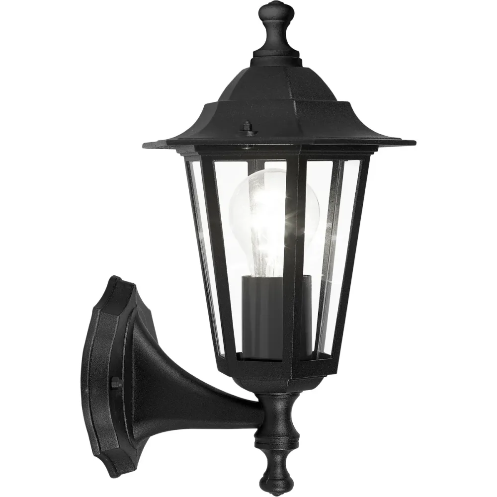 Eglo Wandlampe aussen Laterna 4 Schwarz Aluminium 32 cm - Material: Aluguss - Wandlampe aussen
