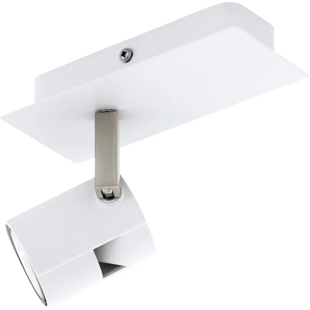 Eglo Spot Vergiano Weiss/Grau Aluminium/Stahl 16.5 cm - Farbe: Nickel matt/weiss - Spot