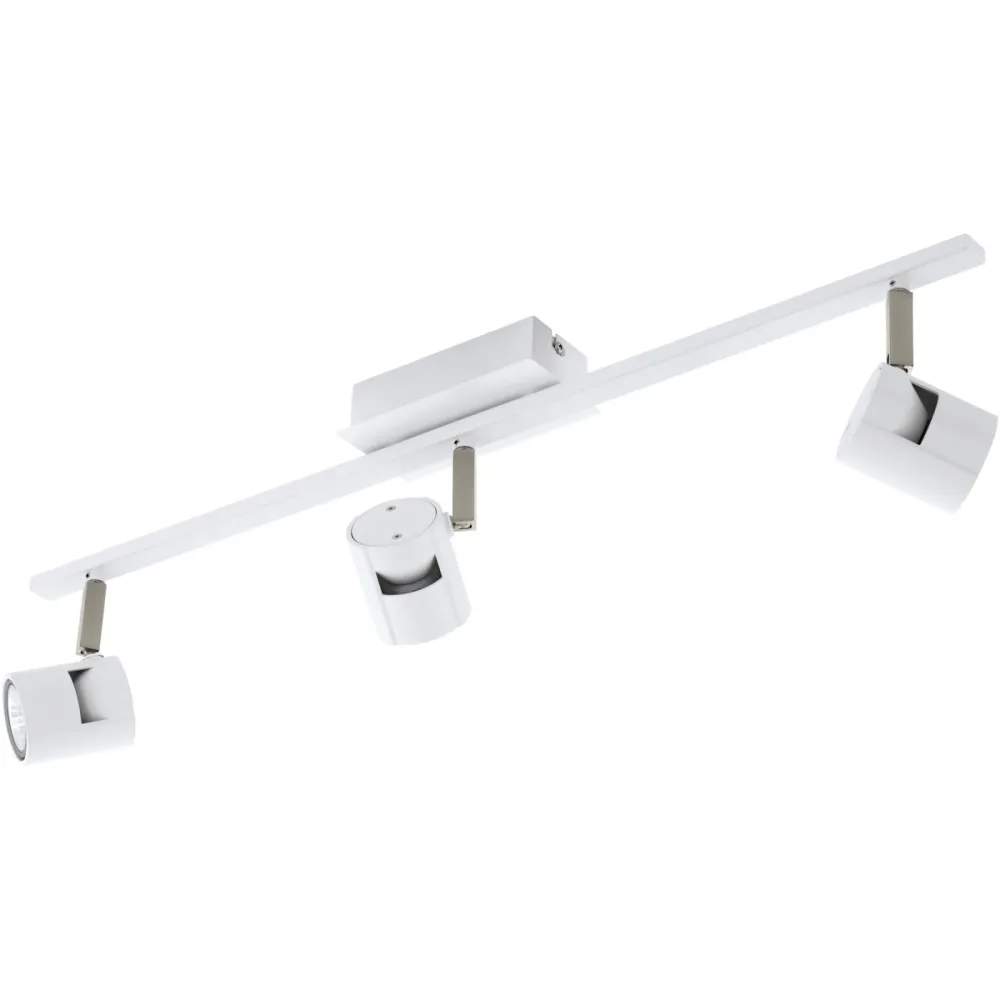 Eglo Spot Vergiano Weiss/Grau Aluminium/Stahl 7 cm - Farbe: Nickel matt/weiss - Spot