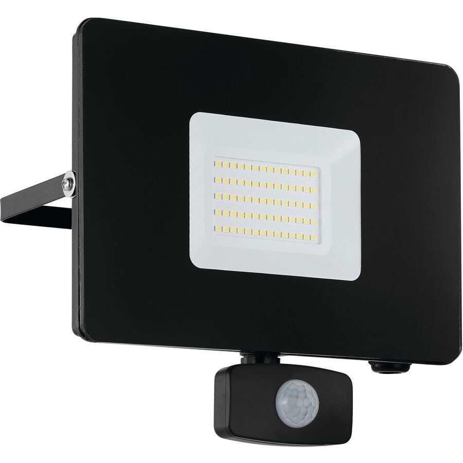 Eglo Wandlampe aussen Faedo 3 Schwarz Aluminium 20 cm - LED - Lichtfarbe: Tageslichtweiss - Wandlampe aussen- LED Energiesparlampe