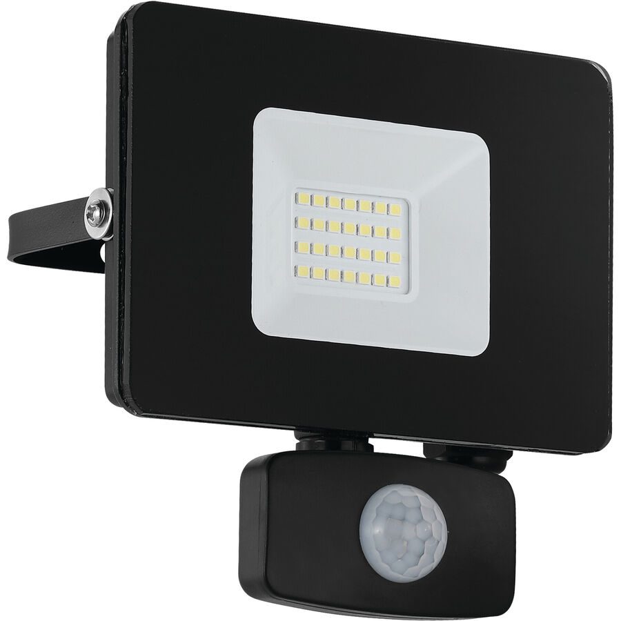 Eglo Wandlampe aussen Faedo 3 Schwarz Aluminium 14 cm - LED - Lichtfarbe: Tageslichtweiss - Wandlampe aussen- LED Energiesparlampe