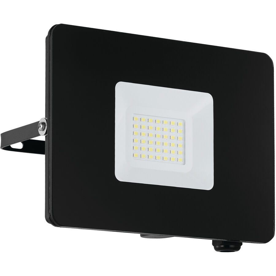 Eglo Wandlampe aussen Faedo 3 Schwarz Aluminium 13.5 cm - LED - Lichtfarbe: Tageslichtweiss - Wandlampe aussen- LED Energiesparlampe