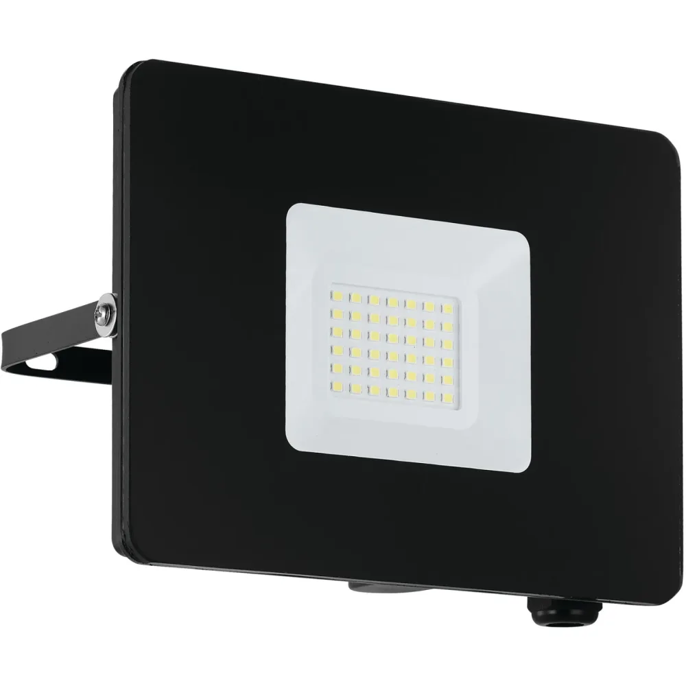 Eglo Wandlampe aussen Faedo 3 Schwarz Aluminium 13.5 cm - LED - Lichtfarbe: Tageslichtweiss - Wandlampe aussen- LED Energiesparlampe