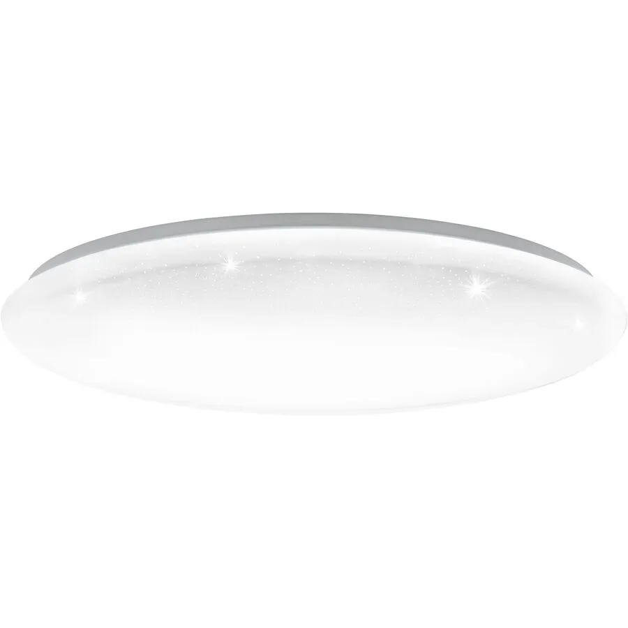 Eglo Deckenlampe Giron-S Weiss Stahl 8.5 cm - LED - Lichtfarbe: Warmweiss - Tageslichtweiss - Deckenlampe- LED Energiesparlampe