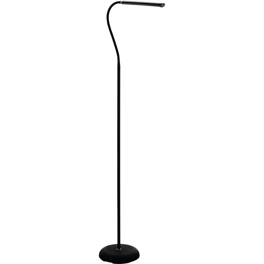 Eglo Stehlampe Laroa Schwarz Kunststoff 21.5 cm 130 cm - LED - Lichtfarbe: Helles Neutralweiss - Stehlampe- LED Energiesparlampe
