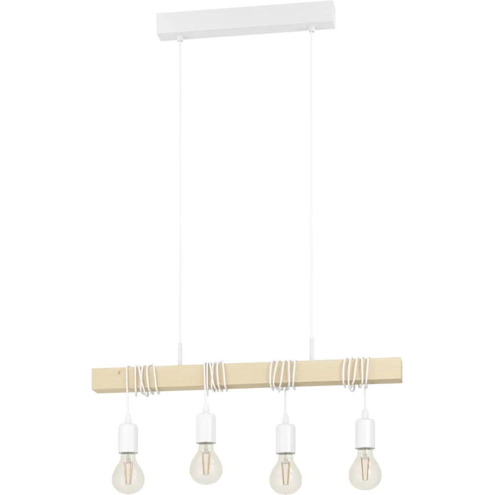 Eglo Pendellampe Townshend Weiss Stahl 10.5 cm 110 cm - Pendellampe
