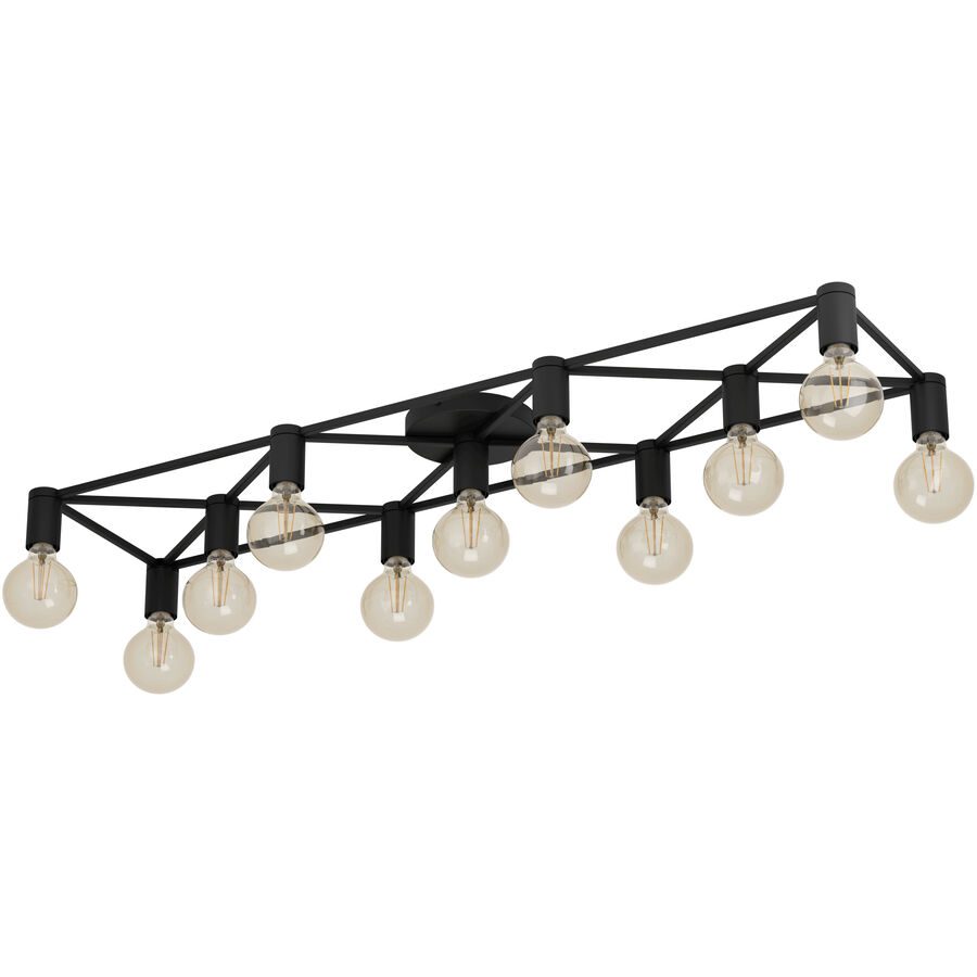 Eglo Deckenlampe Speke Schwarz Stahl 31 cm 10.5 cm - Deckenlampe