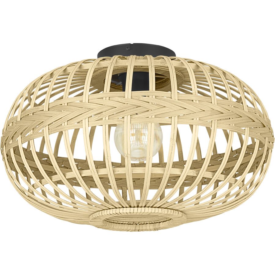 Eglo Deckenlampe Amsfield Schwarz Stahl 28.5 cm - Deckenlampe