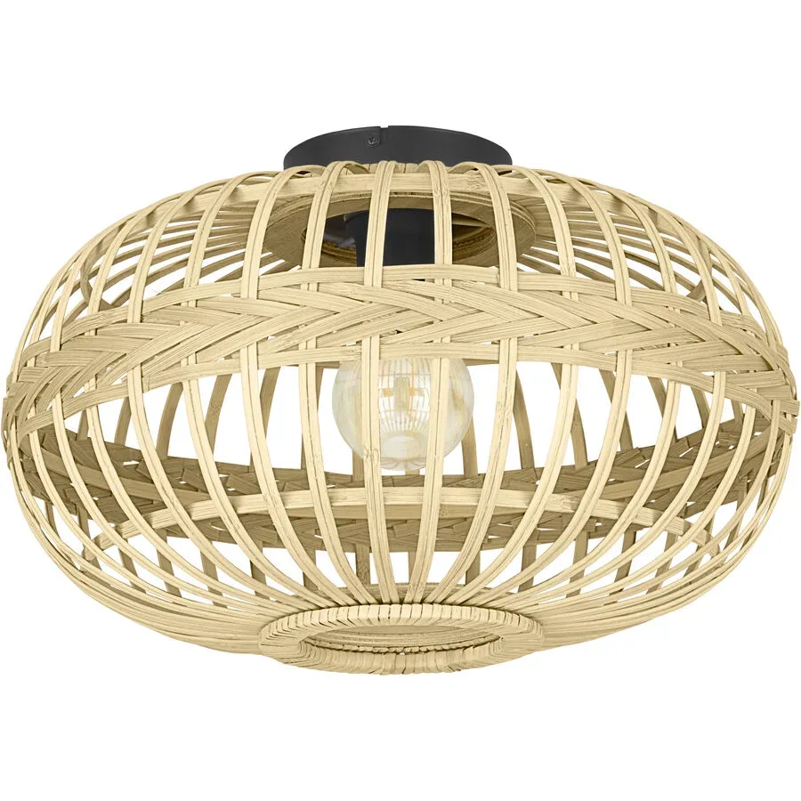 Eglo Deckenlampe Amsfield Schwarz Stahl 28.5 cm - Deckenlampe
