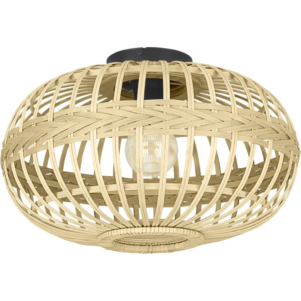 Eglo Deckenlampe Amsfield Schwarz Stahl 28.5 cm - Deckenlampe
